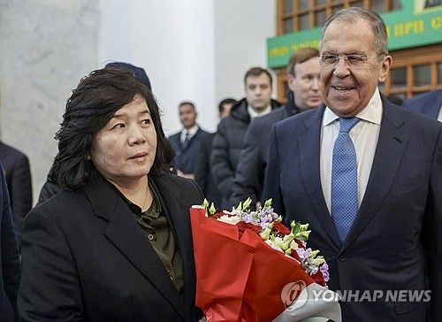 최선희 북한 외무상과 세르게이 라브로프 러시아 외무장관