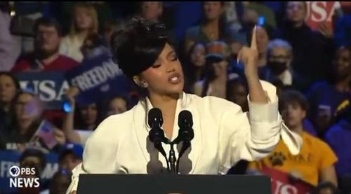 카디 비 연설 연상