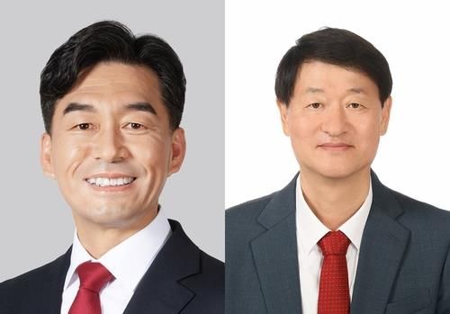 경북대 20대 총장 후보자 허영우(왼쪽) 교수와 이형철 교수