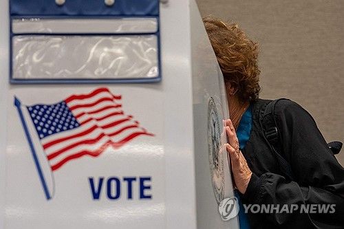 사전투표하는 미국 유권자