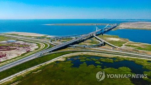 새만금 남북도로 교차점