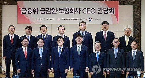금융위·금감원·보험회사CEO 간담회