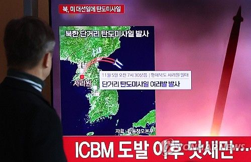 북한 동해상으로 단거리탄도미사일 수발 발사