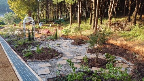 공원으로 조성된 건지산 등산로 입구