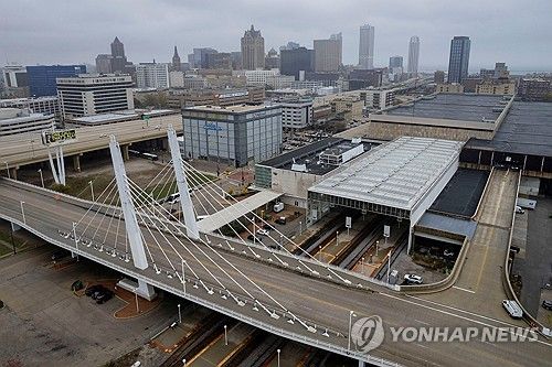 4일(현지시간) 미 위스콘신주 밀워키 시내 전경