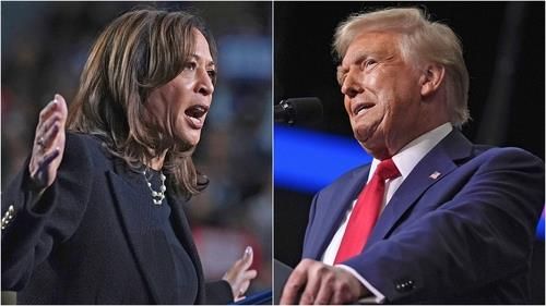 카멀라 해리스 미국 부통령과 도널드 트럼프 전 대통령