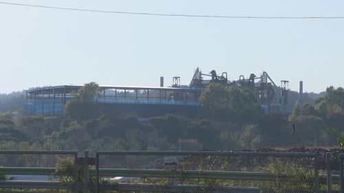 사천시 축동면 아스콘 공장