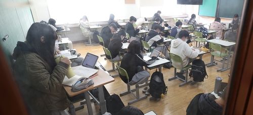 매천고 고3 교실