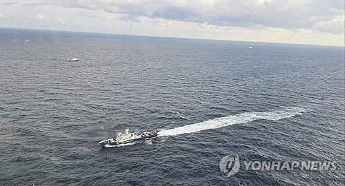 제주 해상 실종 선원 수색하는 해경
