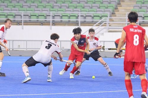 한국과 오스트리아의 경기 모습. 