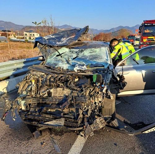 중앙고속도로 교통사고 현장