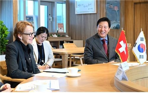 오세훈 서울시장, 에바 헤어초크 스위스 상원의장