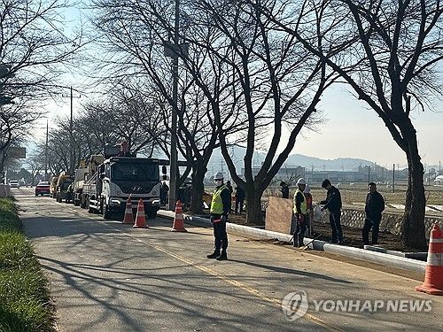 광역상수도 복구 작업