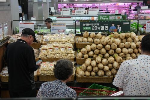 농식품부의 김장 재료비 할인이 지원된 깐마늘과 무