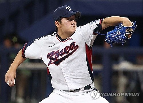 연습 경기 나선 김택연