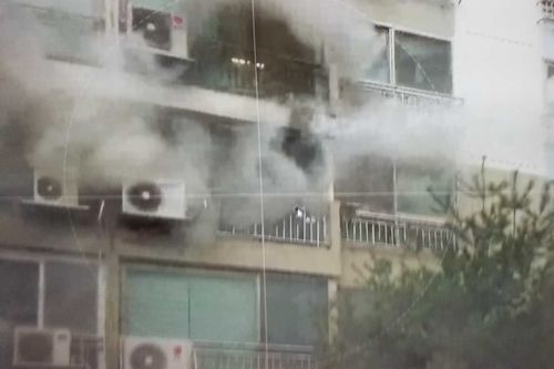 원주의 한 아파트에서 난 화재