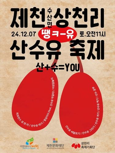 제천 상천리 산수유 축제