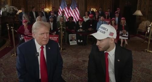 미국 게임 스트리머 아딘 로스 방송에 출연한 트럼프[유튜브 캡처. 재배포 및 DB 금지]