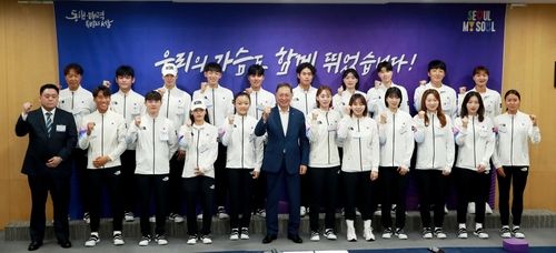 2022 항저우 아시안게임 서울시 선수단과 함께 한 강태선 회장