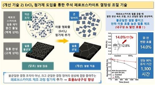 첨가제 도입 통한 주석 페로브스카이트 태양전지 성능 향상
