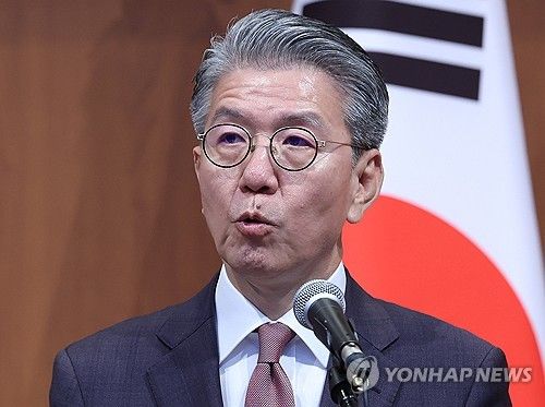 한미일 외교차관 합동 기자회견, 발언하는 김홍균 차관