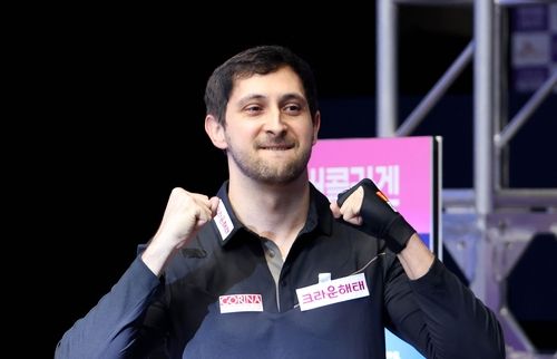 마르티네스의 우승 세리머니