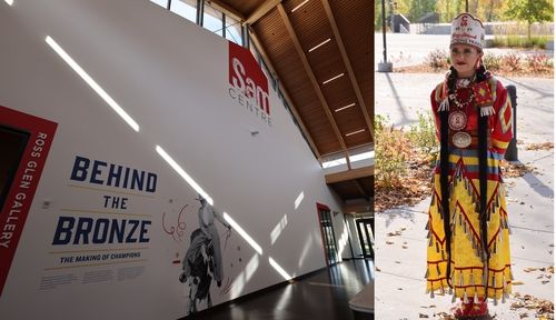 샘센터와 스탬피드 퀸 [사진/조보희 기자]