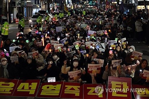 전주에서 열린 촛불집회