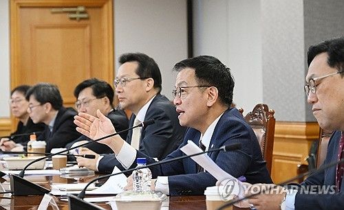 긴급 거시경제·금융 현안 간담회, 발언하는 최상목 부총리
