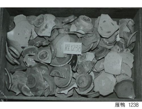 1970년대 발굴 조사 이후 유물을 정리한 모습 