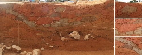 도랑 모양의 구상유구 내부 