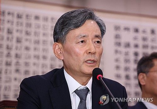 법사위서 발언하는 조지호 경찰청장