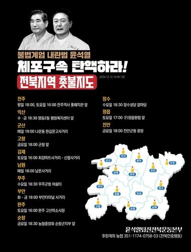 전북지역 촛불집회