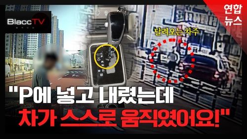 [BlaccTV] 주차 모드에서 운전자 없이 스스로 후진한 렉스턴 - 2