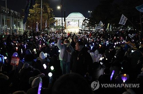 이어지는 촛불집회