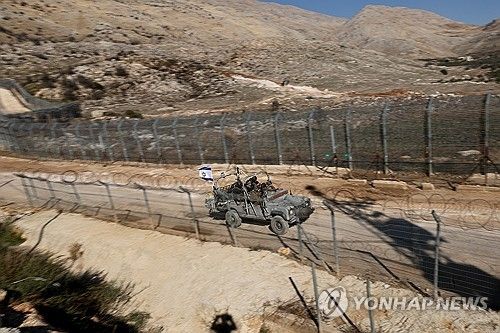 시리아로 진입한 이스라엘 군용차량