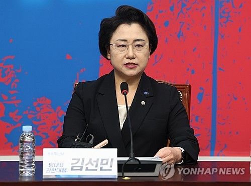 조국혁신당 김선민 당대표권한대행 기자간담회