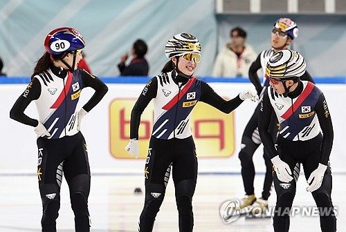 혼성계주 금메달, 한국 쇼트트랙 대표팀