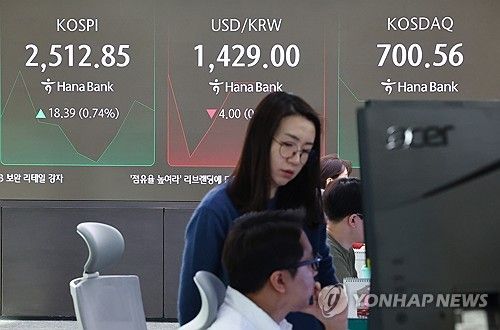 코스피·코스닥 지수 상승출발, 원/달러 환율은 하락