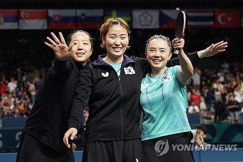 탁구 여자 단체전 해냈다! 16년 만의 동메달!