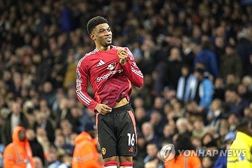 역전 결승골을 터트린 맨유의 아마드 디알로