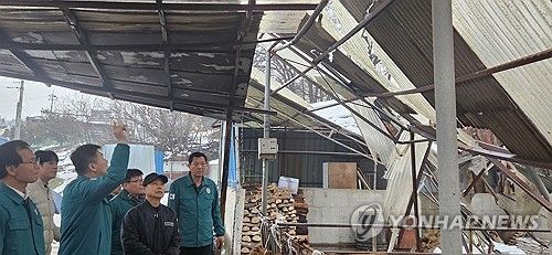 박범수 차관, 대설 피해 현장 방문