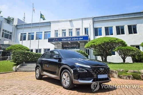 경남 남해군이 최근 도입한 관용 수소차. [경남 남해군 제공. 재판매 및 DB 금지]