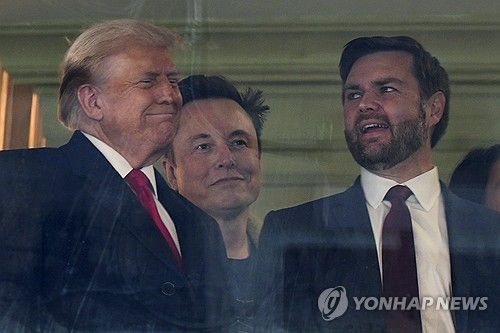 도널드 트럼프 미국 대통령 당선인과 일론 머스크