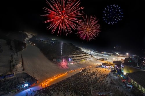 휘닉스파크 공연과 불꽃놀이