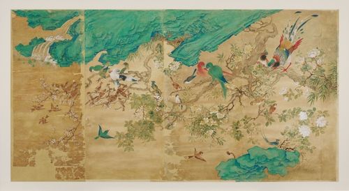 부벽화 모사도(화조도)[국가유산청 제공. 재판매 및 DB 금지]