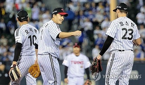 프로야구 LG 트윈스 선수들