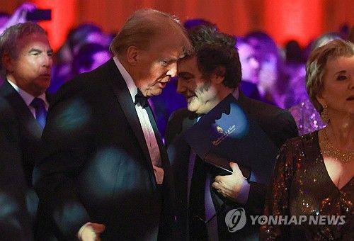 트럼프 당선인과 밀레이 아르헨티나 대통령