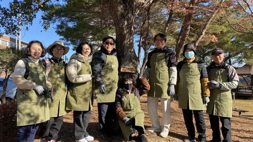 "가로수나 공원 폐지주목 재활용"