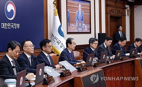 한덕수 권한대행, 국무회의 발언